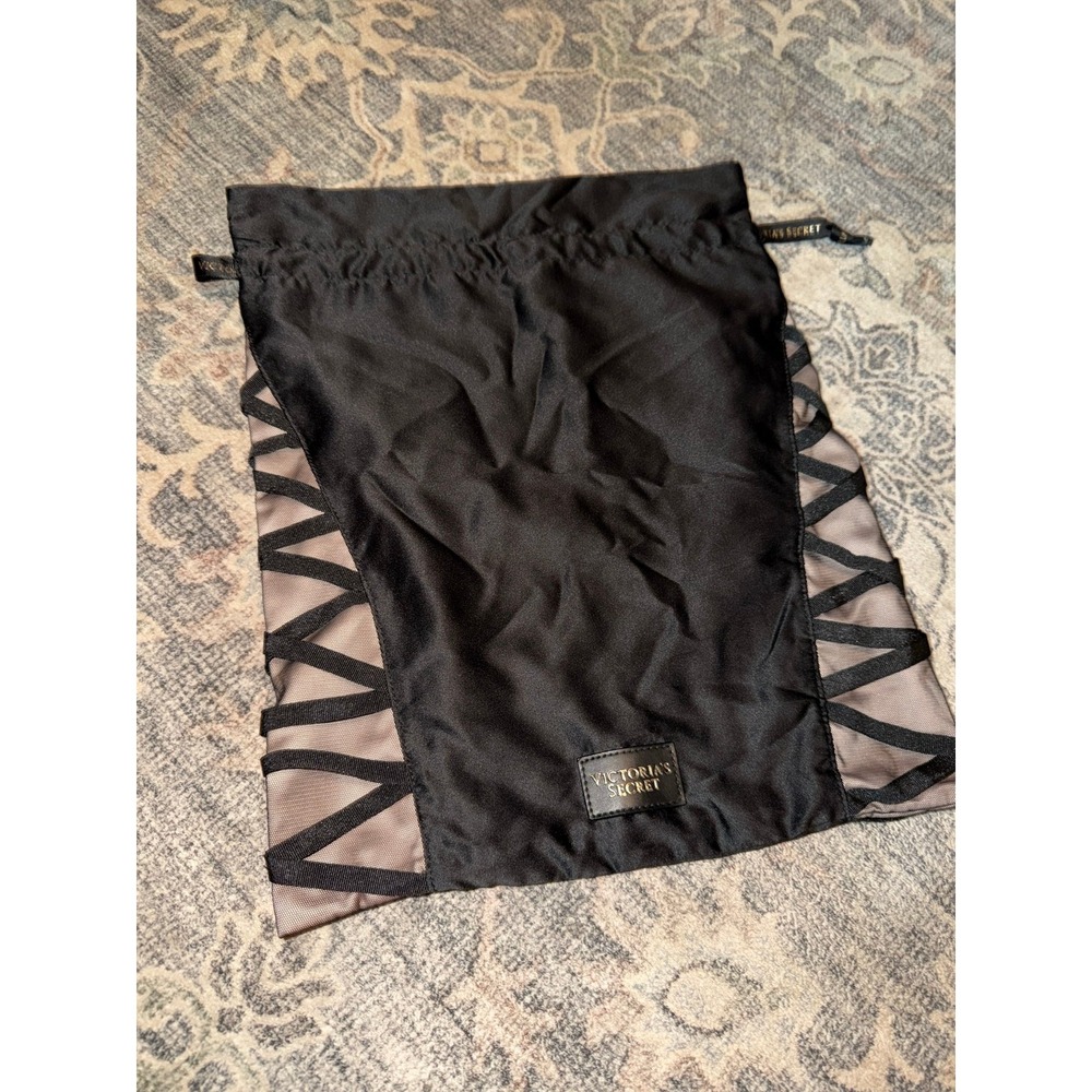 Victoria's Secret Drawstring Lingerie Bag Satin